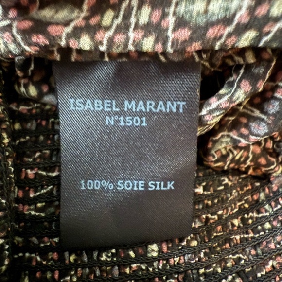 Isabel Marant sheer ruffle silk blouse mini dress women’s size FR 38 or US 6 - Picture 13 of 15